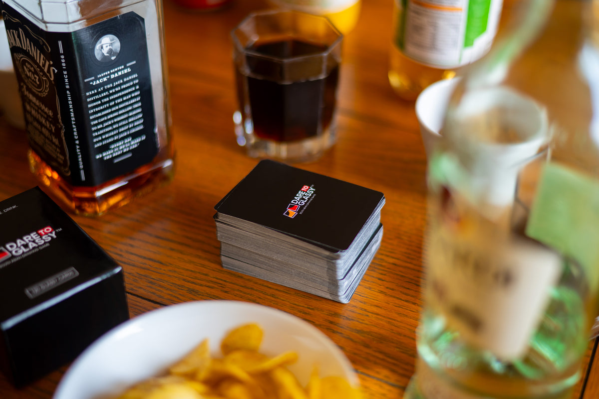 Dare To Glassy on the table