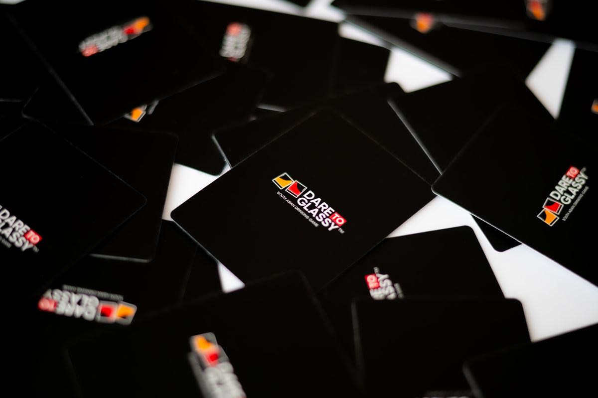 Dare To Glassy Cards back of cards